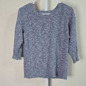 Sonoma Blue,Gray & White Knit Sweater Ladies Sz‎ M